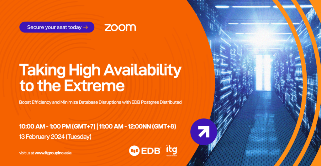 ITG and EDB Taking High Availability to the Extreme Webinar